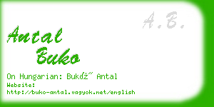 antal buko business card